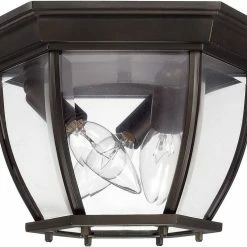 Cheap 🔔 Capital Lighting Outdoor 3-Light Outdoor Ceiling Fixture in Burnished Bronze 👍