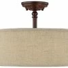Best Pirce 🤩 Capital Lighting Loft 11-1/4 x 15 in. 60 W 3-Light Medium Semi-Flush Mount Ceiling Fixture in Burnished Bronze 🥰