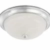 Best Pirce 😀 Capital Lighting 60W 3-Light Incandescent Flushmount Ceiling Fixture in Polished Chrome 💯