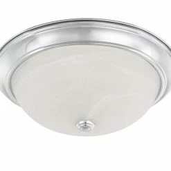 Best Pirce 😀 Capital Lighting 60W 3-Light Incandescent Flushmount Ceiling Fixture in Polished Chrome 💯