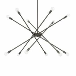 Flash Sale 🧨 Capital Lighting 72W 12-Light Candelabra E-12 Incandescent Chandelier in Nordic Grey 🔔