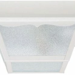 Deals 🤩 Capital Lighting 60W 2-Light Medium E-26 Incandescent Outdoor Flush Mount Fixture in White 👏