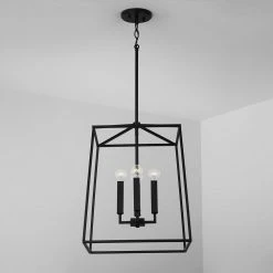Hot Sale 😀 Capital Lighting Thea 60W 4-Light Candelabra E-12 Foyer Lighting in Matte Black 😍 -Capital Lighting Sales Query 65