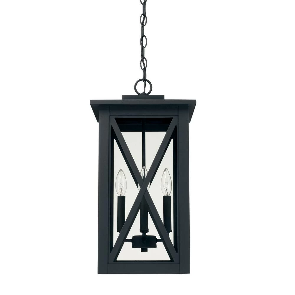 Discount π Capital Lighting Avondale 60W 4-Light Candelabra E-12 Incandescent Outdoor Hanging Lantern in Black π 1 Discount π Capital Lighting Avondale 60W 4-Light Candelabra E-12 Incandescent Outdoor Hanging Lantern in Black π