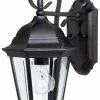 Outlet 🤩 Capital Lighting Carriage House 16 in. Height 100 W 1-Light Medium Lantern in Black 🧨
