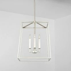 Outlet 🎉 Capital Lighting Thea 60W 4-Light Candelabra E-12 Foyer Lighting in Polished Nickel ✨ -Capital Lighting Sales Query 69