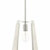 Coupon ✨ Capital Lighting 100W 1-Light Medium E-26 Incandescent Rod Hung Pendant in Brushed Nickel ❤️