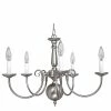 Best Sale ✔️ Capital Lighting 17 in. 60 W 5-Light Candelabra Chandelier in Matte Nickel 😀