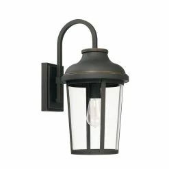 Deals 💯 Capital Lighting Dunbar 100W 1-Light Medium E-26 incandescent Outdoor Wall Sconce in Oiled Bronze 🧨