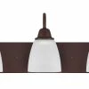 Promo 💯 Capital Lighting Trenton 100W 3-Light Medium E-26 Incandescent Vanity Fixture in Bronze 🧨