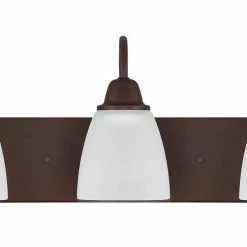 Promo 💯 Capital Lighting Trenton 100W 3-Light Medium E-26 Incandescent Vanity Fixture in Bronze 🧨
