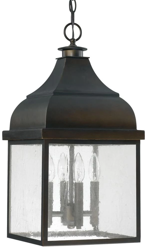 Outlet 💯 Capital Lighting Westridge 4-Light Outdoor Hanging Lantern in Old Bronze 👍 1 Outlet 💯 Capital Lighting Westridge 4-Light Outdoor Hanging Lantern in Old Bronze 👍