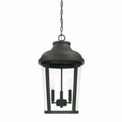 Brand new 🎁 Capital Lighting Dunbar 60W 3-Light Candelabra E-12 Incandescent Outdoor Hanging Lantern in Oil Rubbed Bronze 🎁