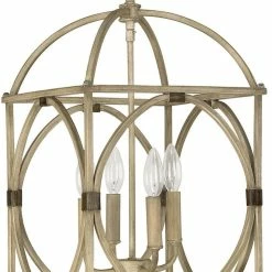 Deals ✔️ Capital Lighting 4-Light Foyer Fixture in French Oak 👏