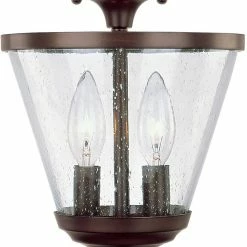 Best Sale 👏 Capital Lighting Stanton 2-Light Foyer Fixture in Burnished Bronze 💯