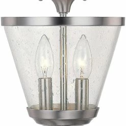 Wholesale 🧨 Capital Lighting Stanton 2-Light Foyer Fixture in Brushed Nickel 🧨