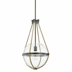 Cheap 🥰 Capital Lighting Beaufort 100W 1-Light Medium E-26 Incandescent Pendant Light in Nordic Grey 🔔
