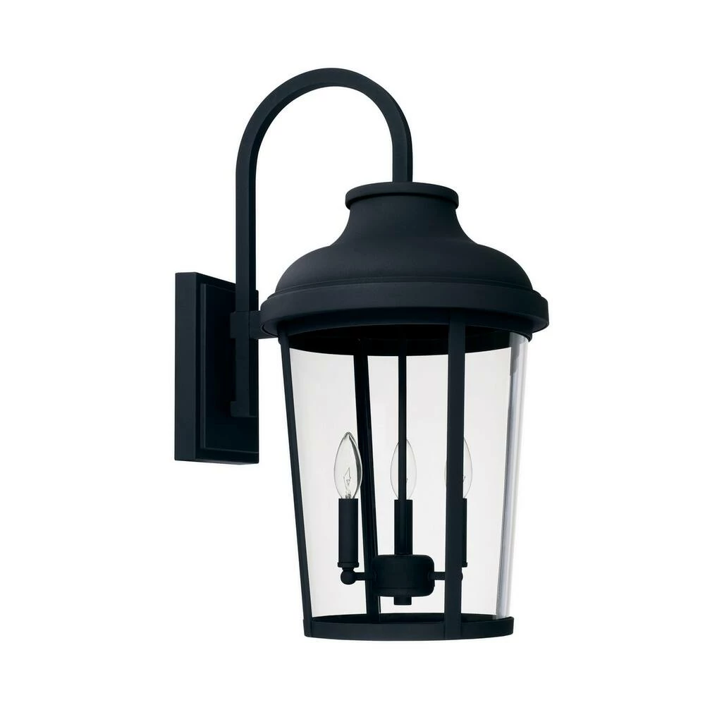 Coupon π Capital Lighting Dunbar 60W 3-Light Candelabra E-12 Incandescent Outdoor Wall Lantern in Black 𧨠1 Coupon π Capital Lighting Dunbar 60W 3-Light Candelabra E-12 Incandescent Outdoor Wall Lantern in Black π§¨