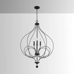 Buy 😉 Capital Lighting Sonnet 60W 4-Light Candelabra E-12 Incandescent Foyer Lighting in Matte Black 💯 -Capital Lighting Sales Query 76