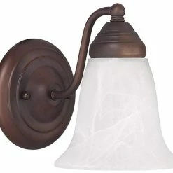 Best deal 🧨 Capital Lighting 8 in. 100W 1-Light Medium E-26 Incandescent Wall Sconce in Burnished Bronze 🔔