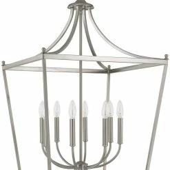 New 👏 Capital Lighting Stanton 60W 8-Light Candelabra E-12 Pendant in Brushed Nickel 🥰