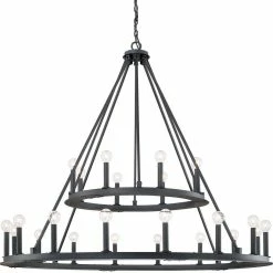Wholesale 🌟 Capital Lighting Pearson 41 in. 24-Light Chandelier in Black Iron ⌛