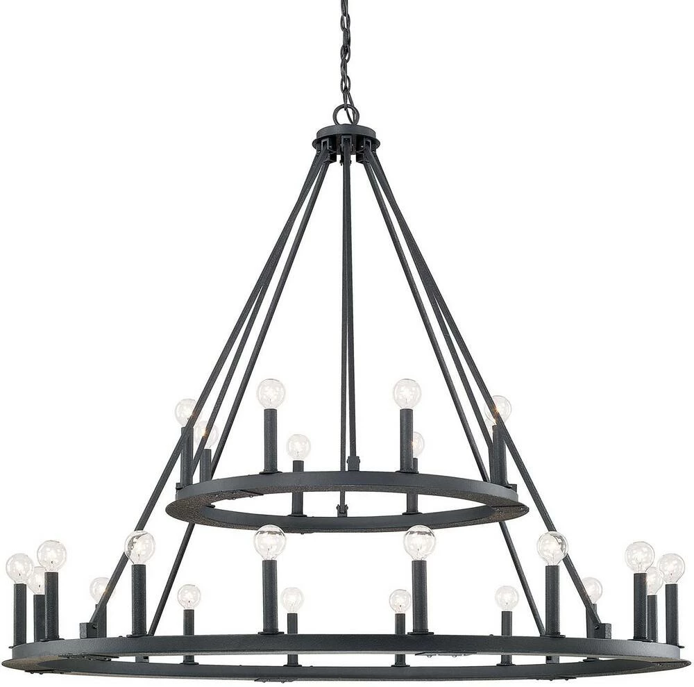 Wholesale 🌟 Capital Lighting Pearson 41 in. 24-Light Chandelier in Black Iron ⌛ 1 Wholesale 🌟 Capital Lighting Pearson 41 in. 24-Light Chandelier in Black Iron ⌛