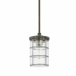 Best reviews of 🛒 Capital Lighting Colby 100W 1-Light Medium E-26 Incandescent Pendant Light in Urban Grey 🤩