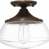 Best Sale 😉 Capital Lighting 75W 1-Light Medium E-26 Base Incandescent Ceiling Fixture in Burnished Bronze 🤩