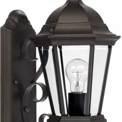 Flash Sale 🔔 Capital Lighting Carriage House 100W 1-Light Medium E-26 Incandescent Outdoor Wall Sconce in Old Bronze 💯