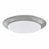 Outlet 🎁 Capital Lighting HomePlace 7-1/2 in. 12W 1-Light Integrated LED Flush Mount Ceiling Fixture in Brushed Nickel 🛒