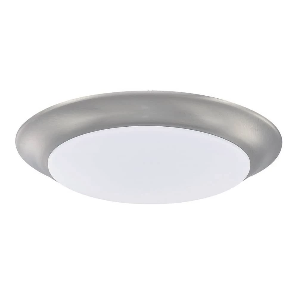 Outlet π Capital Lighting HomePlace 7-1/2 in. 12W 1-Light Integrated LED Flush Mount Ceiling Fixture in Brushed Nickel π 1 Outlet π Capital Lighting HomePlace 7-1/2 in. 12W 1-Light Integrated LED Flush Mount Ceiling Fixture in Brushed Nickel π