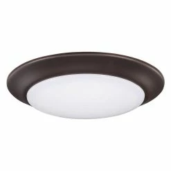 Outlet 🎉 Capital Lighting HomePlace 7-1/2 in. 12W 1-Light Integrated LED Flush Mount Ceiling Fixture in Bronze 😀
