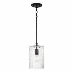 Brand new โ๏ธ Capital Lighting Emerson 100W 1-Light Medium E-26 Pendant in Matte Black ๐