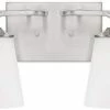 Buy ✨ Capital Lighting Braylon 100W 4-Light Medium E-26 Base Incandescent Vanity in Brushed Nickel 🎉