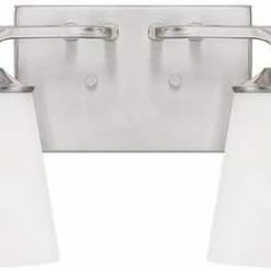 Buy ✨ Capital Lighting Braylon 100W 4-Light Medium E-26 Base Incandescent Vanity in Brushed Nickel 🎉