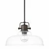 Discount ✨ Capital Lighting 15-1/2 in. 100W 1-Light Medium E-26 Incandescent Rod Hung Pendant in Burnished Bronze 👏