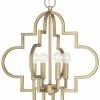 Brand new 👍 Capital Lighting Ellis 20-1/4 in. 4-Light Candelabra Pendant in Brushed Gold 🔥