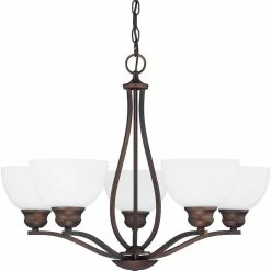 Top 10 🎉 Capital Lighting Stanton 100W 5-Light Medium Incandescent Chandelier in Burnished Bronze with Soft White Glass Shade ✨