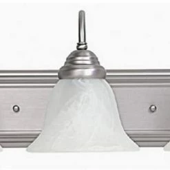Discount 😀 Capital Lighting Vanity 24 x 8 in. 100 W 3-Light Medium Bracket in Matte Nickel 🎁