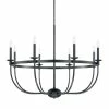Promo 🔔 Capital Lighting Rylann 60W 8-Light Candelabra E-12 Incandescent Chandelier in Matte Black 😍