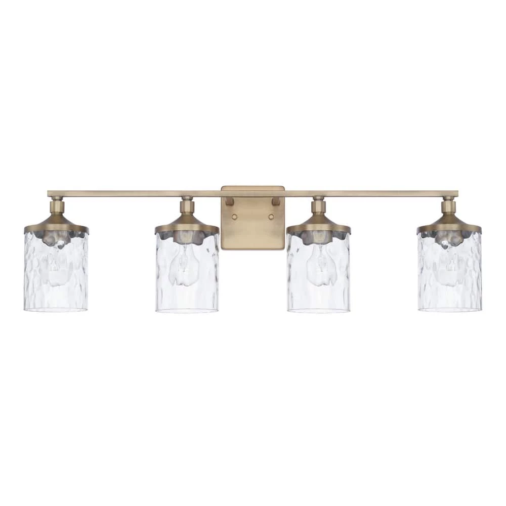 Buy π₯ Capital Lighting Colton 100W 4-Light Medium E-26 Incandescent Vanity Fixture in Aged Brass β€οΈ 1 Buy π₯ Capital Lighting Colton 100W 4-Light Medium E-26 Incandescent Vanity Fixture in Aged Brass β€οΈ