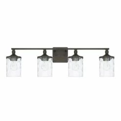 Wholesale 🎉 Capital Lighting Collier 100W 4-Light Medium E-26 Incandescent Vanity Fixture in Urban Brown 🔔