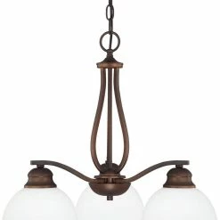 Brand new 🌟 Capital Lighting Stanton 100W 3-Light Medium E-26 Incandescent Chandelier in Burnished Bronze 😍