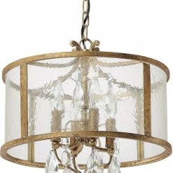 Outlet 🔥 Capital Lighting Blakely 16-1/2 in. 60 W 4-Light Candelabra Pendant in Antique Gold 🥰