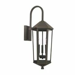 Cheapest 🎁 Capital Lighting Ellsworth 60W 3-Light Candelabra E-12 Incandescent Outdoor Wall Lantern in Oiled Bronze 🎉