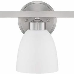 Best reviews of 🥰 Capital Lighting Jameson 100W 3-Light Medium E-26 Base Incandescent Vanity in Brushed Nickel 😉