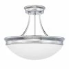 Buy ⌛ Capital Lighting Capital Ceiling 60W 3-Light Medium E-26 Incandescent Semi-Flush Mount Ceiling Fixture in Polished Chrome 💯