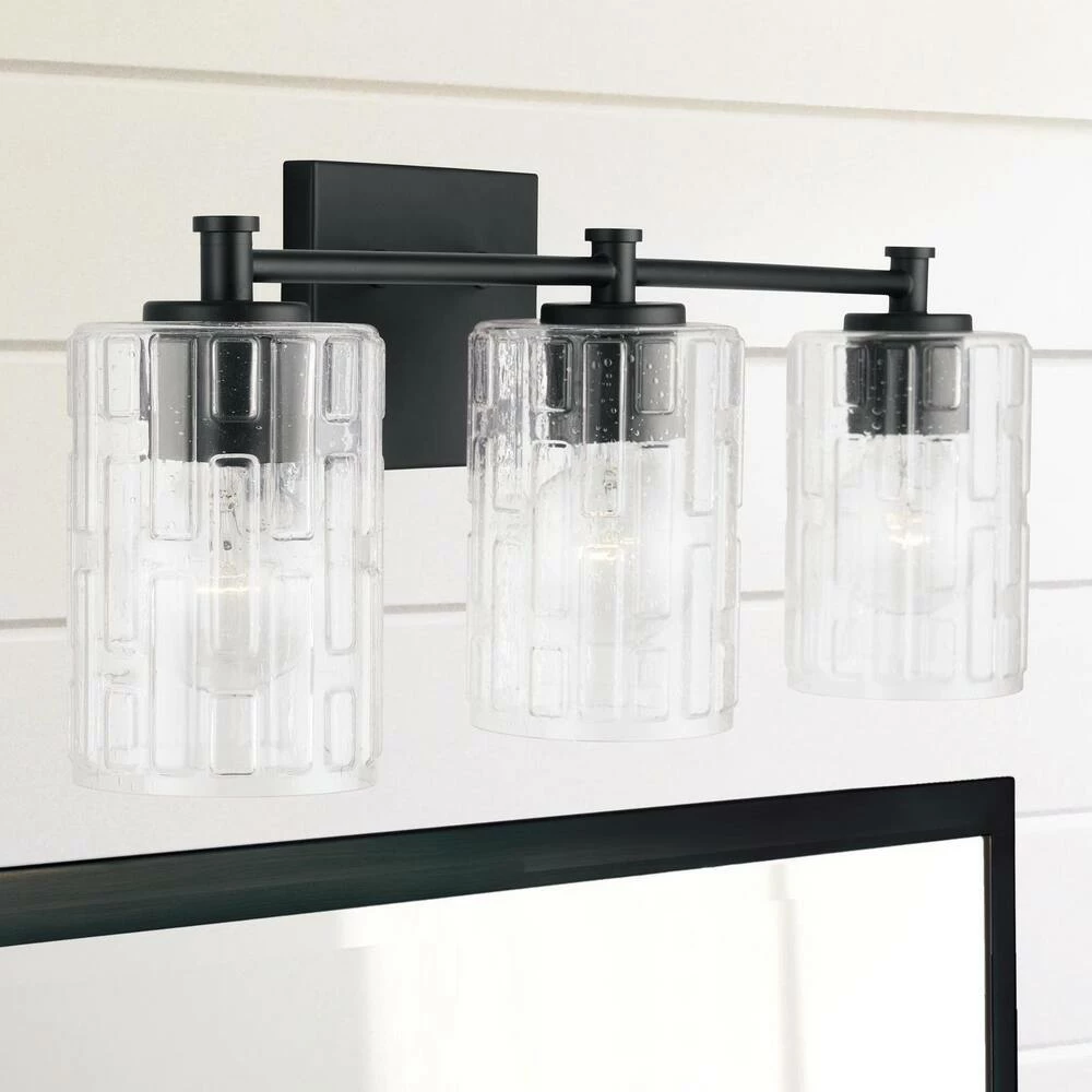 Cheapest ๐งจ Capital Lighting Emerson 100 W 3 Light Medium E-26 Vanity Fixture in Matte Black ๐ฏ 5 Cheapest ๐งจ Capital Lighting Emerson 100 W 3 Light Medium E-26 Vanity Fixture in Matte Black ๐ฏ - Image 5