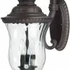 Outlet 🔥 Capital Lighting Ashford 60W 3-Light Candelabra E-12 Incandescent Outdoor Wall Lantern in Old Bronze 🔔